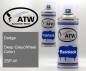 Preview: Dodge, Deep Grey(Wheel Color), ZSP-W: 400ml Sprühdose + 400ml Klarlack - Set, von ATW Autoteile West.
